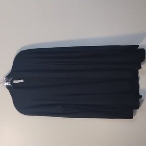 Athleta Casual Neutral Minimalist  Black‎ Knit Long Cardigan With Thumbholes